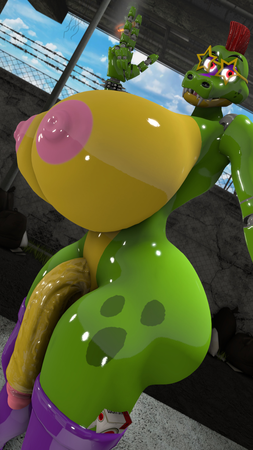 1boy 1futa 3d big_balls 담배 five_nights_at_freddy의 futanari heeled_boots huge_cock hyper_breasts Hyfutalover looking_at_viewer montgomery_gator_(fnaf) 누드 source_filmmaker tagme