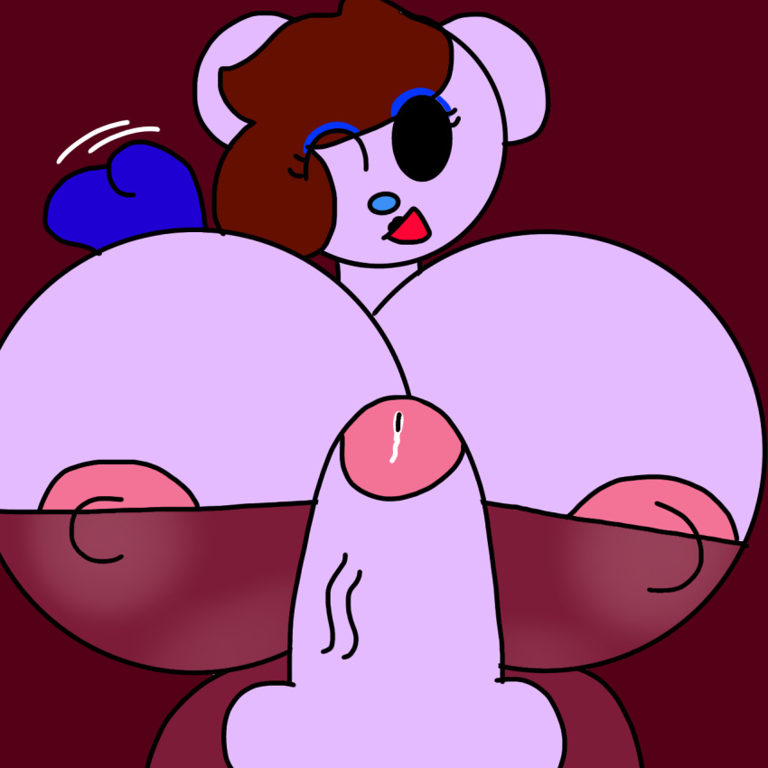 1futa bear_alpha betty_amelia_rose_(곰) big_balls big_penis bobuxbite_(아티스트) furry futanari jessica_rabbit_(코스프레) looking_at_viewer precum redraw 요청 roblox roblox_game